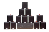 [Diện tích 240m2 + 06 Kênh] A384_TH-6K Goldsound 6 vùng âm lượng 1200w + 12 loa Goldsound V24C_TH 24w, Amply 4 - 6 vùng âm lượng, loa được thiết kế riêng cho quán, bật lớn không tạp âm, miễn phí công lắp đặt, bảo hành dài hạn 5 năm.
