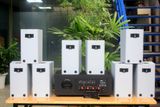 [Diện tích 160m2 + 04 Kênh] A384_TH-4K Goldsound 4 vùng âm lượng 800w + 8 loa Goldsound V58C_TH 58w, Amply 4 - 6 vùng âm lượng, loa được thiết kế riêng cho quán, bật lớn không tạp âm, miễn phí công lắp đặt, bảo hành dài hạn 5 năm.