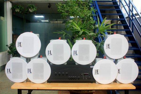 [Diện tích 160m2 + 04 Kênh] A917_TH-4K Goldsound 4 vùng âm lượng 1500w + 8 loa âm trần Goldsound VAT38_TH, Amply 4 - 6 vùng âm lượng, loa được thiết kế riêng cho quán, bật lớn không tạp âm, miễn phí công lắp đặt, bảo hành dài hạn 5 năm.