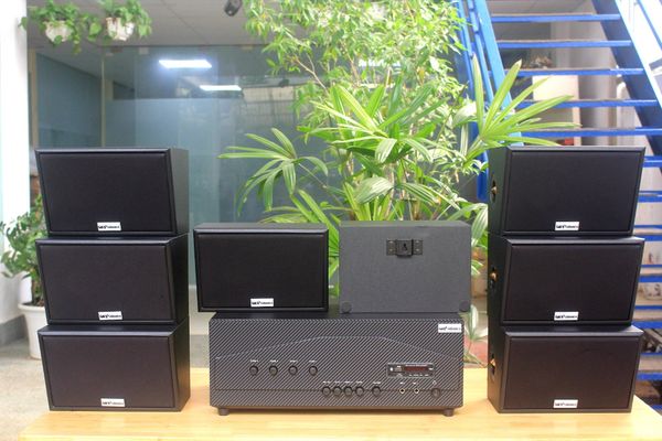 [Diện tích 160m2 + 04 Kênh] A917_SG-4K Goldsound 4 vùng âm lượng 1500w + 8 loa Goldsound ngoài trời V50NT_SG 50w, Amply 4 - 6 vùng âm lượng, loa được thiết kế riêng cho quán, bật lớn không tạp âm, miễn phí công lắp đặt, bảo hành 12 tháng