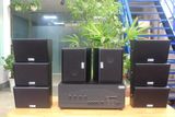 Dàn loa thông báo phát nhạc nền tự động: A917-4K Goldsound 4 vùng âm lượng 1500w + 8 loa Goldsound ngoài trời V50NT 50w, Amply 4 - 6 vùng âm lượng, loa được thiết kế riêng cho quán, bật lớn không tạp âm, miễn phí công lắp đặt, bảo hành 12 tháng
