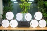 [Diện tích 120m2 + 2 Kênh] Gold4cafe_DA 8.0 (01 Amply + 8 loa âm trần), loa được thiết kế riêng cho quán, bật lớn không tạp âm, bảo hành dài hạn 5 năm.