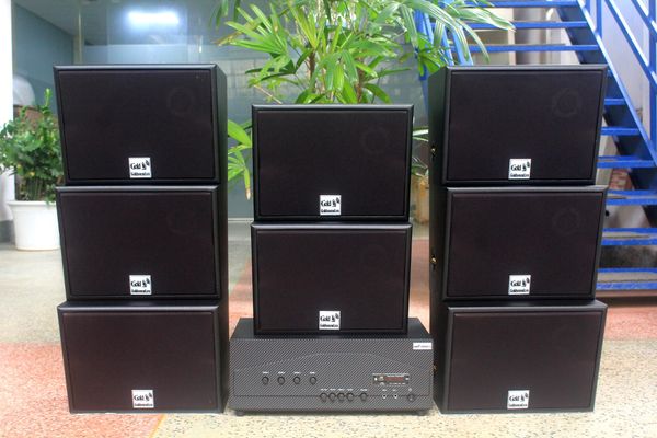 Loa Goldsound cho nhà xưởng tại La Phù, Hoài Đức, Hà Nội, amply 4 kênh 1500w, bluetooth 5.0, loa V130 - 130w, loa được thiết kế riêng cho quán, bật lớn không tạp âm, miễn phí công lắp đặt, bảo hành dài hạn 5 năm