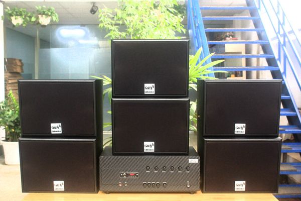 [Diện tích 180m2 + 06 Kênh] A384_SG-6K Goldsound 6 vùng âm lượng 1200w + 6 loa Goldsound ngoài trời V130NT_SG 130w, Amply 4 - 6 vùng âm lượng, loa được thiết kế riêng cho quán, bật lớn không tạp âm, miễn phí công lắp đặt, bảo hành 12 tháng