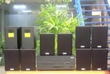 [Diện tích 240m2 + 4 Kênh] Amply Goldsound A917-4K 4 vùng 1500w + 10 Loa treo tường Goldsound V55C 55w, loa được thiết kế riêng cho quán, bật lớn không tạp âm, miễn phí công lắp đặt, bảo hành dài hạn 5 năm.