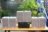 Loa treo tường, phát nhạc nền thông báo: Amply A384 Goldsound 2 vùng âm lượng 380w + 6 loa Goldsound V58C 58w, loa được thiết kế riêng cho quán, bật lớn không tạp âm, miễn phí công lắp đặt, bảo hành dài hạn 5 năm.