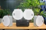 [Diện tích 80m2 + 2 Kênh] A384_DA Goldsound 2 vùng âm lượng 380w + 4 loa âm trần Goldsound VAT38_DA 38w, loa được thiết kế riêng cho quán, bật lớn không tạp âm, miễn phí công lắp đặt, bảo hành dài hạn 5 năm.