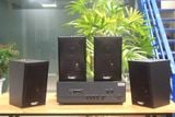 Loa treo tường, phát nhạc nền thông báo: A917 Goldsound 2 vùng âm lượng 1200w + 4 loa Goldsound V40C 40w, loa được thiết kế riêng cho quán, bật lớn không tạp âm, miễn phí công lắp đặt, bảo hành dài hạn 5 năm.