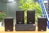 Loa treo tường, phát nhạc nền thông báo: A917 Goldsound 2 vùng âm lượng 1200w + 4 loa Goldsound V40C 40w, loa được thiết kế riêng cho quán, bật lớn không tạp âm, miễn phí công lắp đặt, bảo hành dài hạn 5 năm.