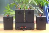 [Diện tích 40m2 + 1 Kênh] Gold4Cafe 4.0: Amply A2.0 + 4 loa treo tường V12, Amply, loa được thiết kế riêng cho quán, bật lớn không tạp âm, bảo hành dài hạn 5 năm.