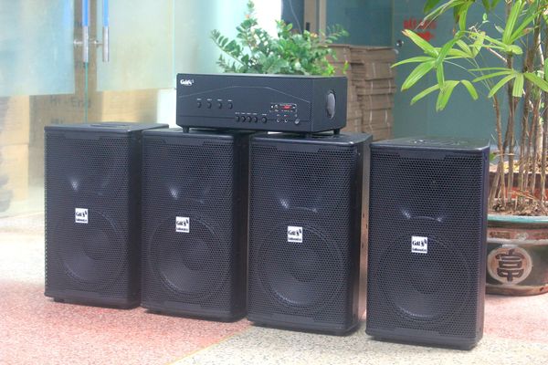 [Diện tích 160m2 + 04 Kênh] A917_TH-4K Goldsound 4 vùng âm lượng 1500w + 4 loa Goldsound V238_TH, Amply 4 - 6 vùng âm lượng, loa được thiết kế riêng cho quán, bật lớn không tạp âm, miễn phí công lắp đặt, bảo hành dài hạn 5 năm.