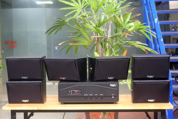 [Diện tích 180m2 + 02 Kênh] A918PU-2K_DA Goldsound 2 vùng âm lượng 1200w + 6 loa Goldsound ngoài trời V50NT_DA-PU 50w, loa được thiết kế riêng cho quán, bật lớn không tạp âm, miễn phí công lắp đặt, bảo hành 12 tháng