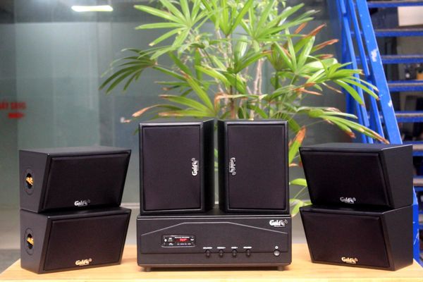 [Diện tích 180m2 + 02 Kênh] A918PU-2K_SG Goldsound 2 vùng âm lượng 1200w + 6 loa Goldsound ngoài trời V50NT_SG-PU 50w, loa được thiết kế riêng cho quán, bật lớn không tạp âm, miễn phí công lắp đặt, bảo hành 12 tháng