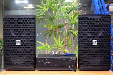 [Diện tích 60m2 + 2 Kênh] M238: Đẩy 1200w + 2 V238A + 2 Micro dây