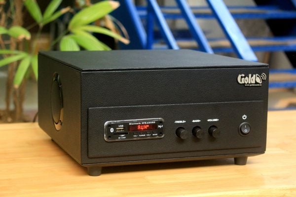 Amply A156PU_SG Goldsound (200w, đủ kết nối Bluetooth, RCA, AV, USB) - Amply gold4cafe, loa cho quán, loa cho nhà hàng, spa