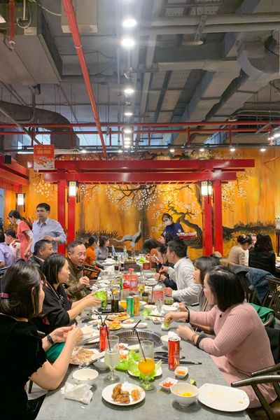 Loa nhà hàng lắp đặt tại Buffet Hải Sản Cửu Vân Long, Số 1 Thái Hà