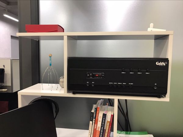 Loa Goldsound cho công ty TNHH Dream Talent, TP. Thủ Đức, TP. HCM, amply 4 kênh 800w, bluetooth 5.0, loa V130 - 130w, loa được thiết kế riêng cho quán, bật lớn không tạp âm, miễn phí công lắp đặt, bảo hành dài hạn 5 năm