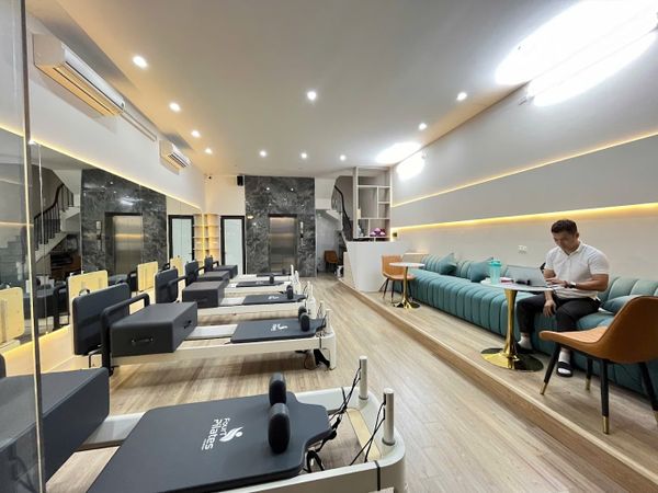 Loa Goldsound cho Pilates Ocean Club, Hà Nội, loa được thiết kế riêng cho quán, bật lớn không tạp âm, miễn phí công lắp đặt, bảo hành dài hạn 5 năm