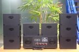 [Diện tích 160m2 + 4 Kênh] Amply Goldsound A384PU_SG-4K 4 vùng âm lượng 800w + 8 loa ngoài trời V40NT_SG-PU 40w, loa được thiết kế riêng cho quán, bật lớn không tạp âm, miễn phí công lắp đặt, bảo hành 12 tháng