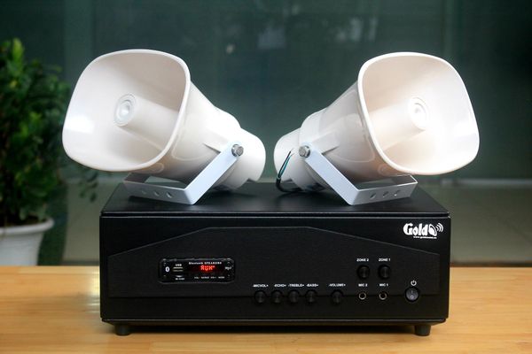[Loa thông báo] Amply A917PU-100V-2K + 2 Ne20w, Amply hai vùng âm lượng, loa được thiết kế riêng, bật lớn không tạp âm, miễn phí công lắp đặt, bảo hành dài hạn 12 tháng.