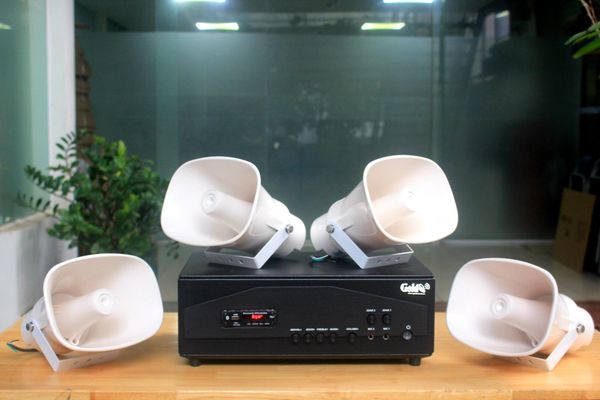 [Loa thông báo] Amply A917PU-100V-2K + 04 Ne20w, Amply hai vùng âm lượng, loa được thiết kế riêng, bật lớn không tạp âm, miễn phí công lắp đặt, bảo hành dài hạn 12 tháng.