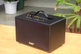 Loa Goldsound G24, công suất 80w, Bass 4 inch, Tress 3 inch, 2 cổng micro, Bluetooth 5.0, thiết kế loa thùng gỗ cao 20 cm, rộng 20 cm, sâu 32 cm