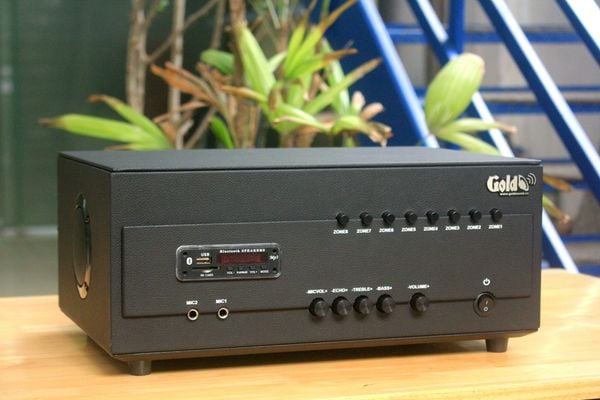 Bộ phát nhạc thông báo tích hợp Bàn Micro chọn vùng (8 vùng) BXL-8K Goldsound, Thiết kế chuyên nghiệp, Tiện lợi sử dụng, Chế độ bảo hành 5 năm
