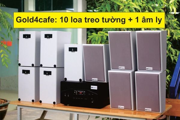 Loa nhà hàng quán ăn diện tích 120m2 trở lên, âm ly điều chỉnh riêng từng loa (miễn phí lắp đặt)