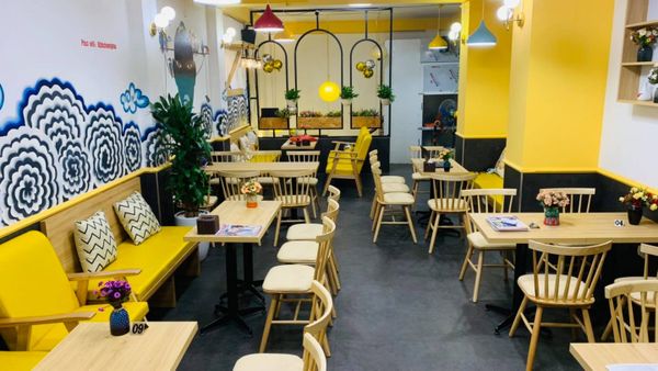 Loa nhà hàng loa cafe Loa Goldsound lắp đặt âm thanh tại DoLo Foods, Dịch Vọng Hậu, Hà Nội