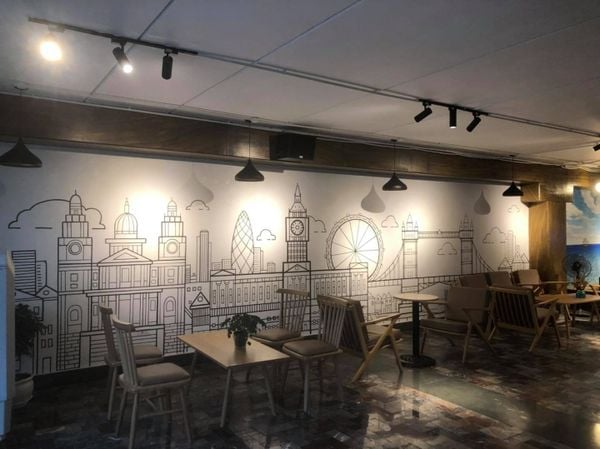 Loa nhà hàng loa cafe Loa Goldsound lắp đặt âm thanh tại AMDI CAFETERIA, Từ Liêm, Hà Nội