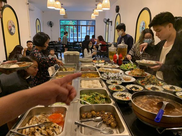 Loa cho nhà hàng Buffet chay Ngọc Thiên Đường