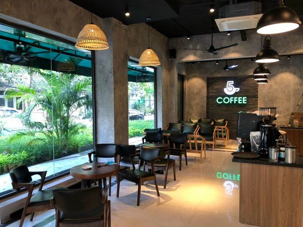 Loa coffee loa nhà hàng Goldsound lắp đặt âm thanh cho 5 Coffee An Khánh, Hà Nội