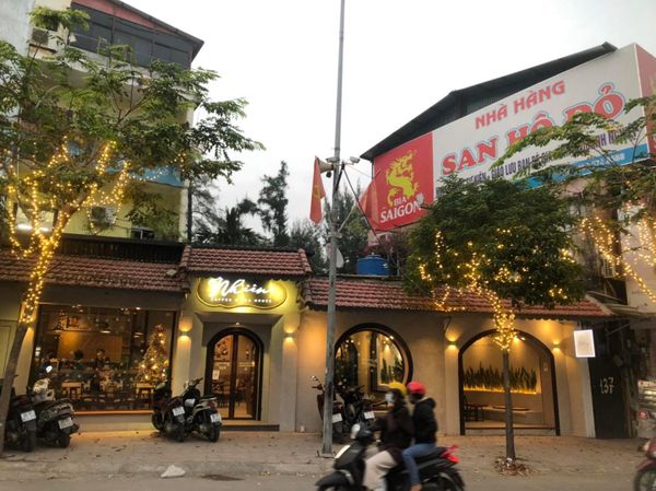 Loa cafe Loa Goldsound lắp đặt tại quán Nhiên Coffee, Đông Tác, Hà Nội