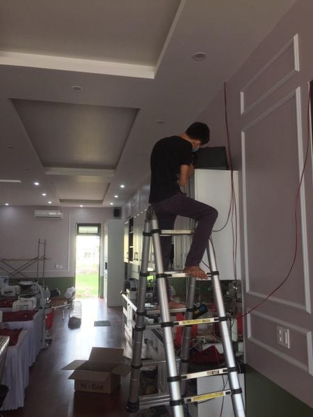 Loa spa loa Goldsound lắp đặt âm thanh cho Hải Yến Spa