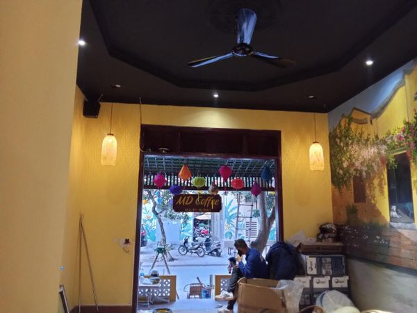 Loa cafe Loa Goldsound lắp đặt âm thanh cho MD Coffee, Hàm Nghi, Hà Nội