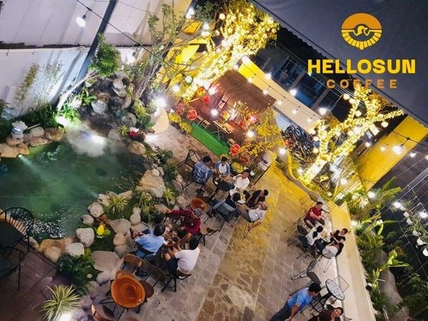 HelloSun Coffee Long An lắp đặt loa của Goldsound