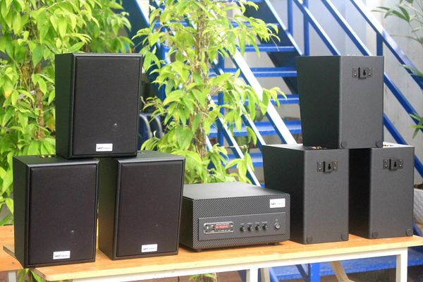 Loa cafe Hệ thống âm thanh được lắp đặt cho Alo One Cafe bởi loa Goldsound