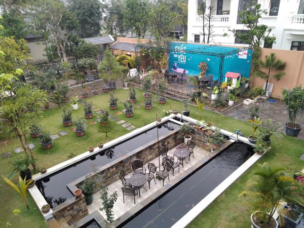 Loa Goldsound cho quán The Mansion Coffee, amply 2 kênh 1200w, bluetooth 5.0, loa chống nước V130NT - 130w, loa được thiết kế riêng cho quán, bật lớn không tạp âm, miễn phí công lắp đặt, bảo hành dài hạn 5 năm