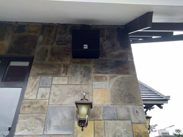 Loa Goldsound cho quán The Mansion Coffee, amply 2 kênh 1200w, bluetooth 5.0, loa chống nước V130NT - 130w, loa được thiết kế riêng cho quán, bật lớn không tạp âm, miễn phí công lắp đặt, bảo hành dài hạn 5 năm