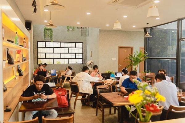 Loa quán cà phê Goldsound thi công hệ thống âm thanh cho Company Coffee, P4. Tây Ninh