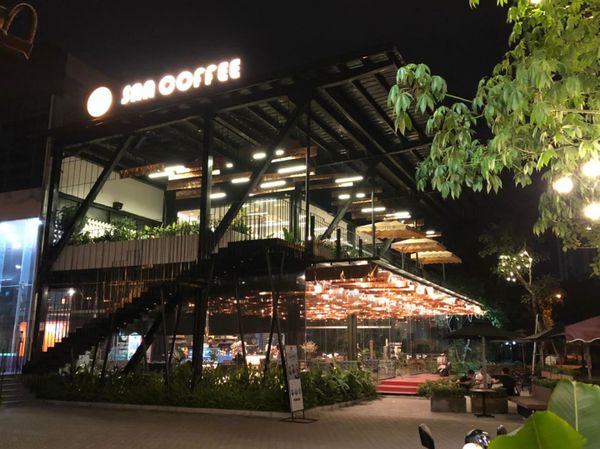 Loa Goldsound cho San Coffee, TT Sóc Sơn, Hà Nội, amply 6 kênh 1800w, bluetooth 5.0, loa V130-130w, loa ngoài trời V50NT-50w, loa được thiết kế riêng cho quán, bật lớn không tạp âm, miễn phí công lắp đặt, bảo hành dài hạn 5 năm