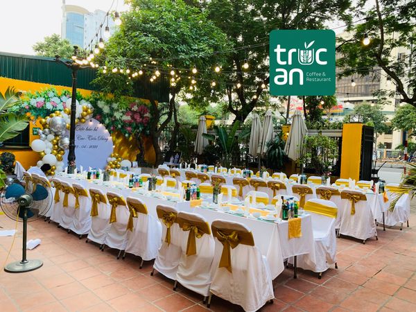 Loa Goldsound cho Trúc An Coffee & Restaurant, Cầu Giấy, loa được thiết kế riêng cho quán, bật lớn không tạp âm, miễn phí công lắp đặt, bảo hành dài hạn 5 năm