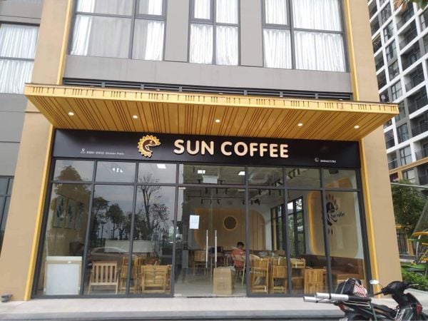 Loa coffee Goldsound lắp đặt âm thanh cho Sun Coffee, Ocean Park, Hà Nội