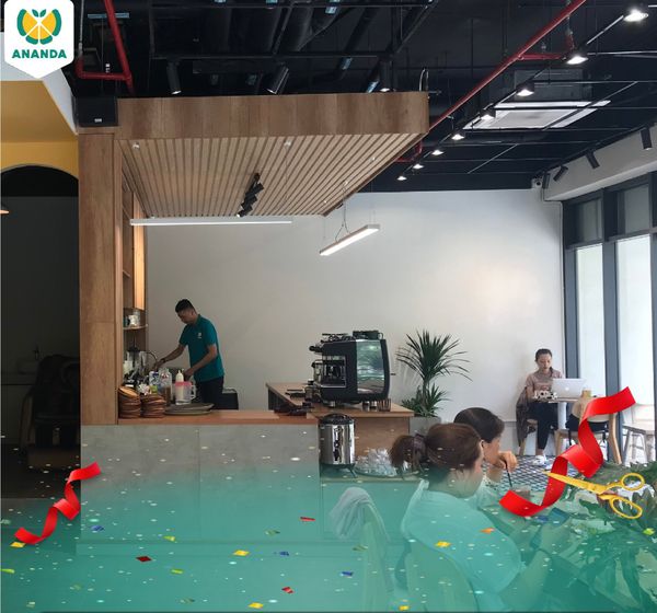 Loa Goldsound cho chuỗi cửa hàng ANANDA - Trái Cây Hạnh Phúc, Cầu Giấy, Hà Nội, Amply 4 - 6 vùng âm lượng, loa được thiết kế riêng cho không gian quán, miễn phí công lắp đặt, bảo hành dài hạn 5 năm.