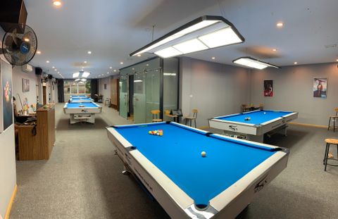 Loa Goldsound cho ONESHOT BILLIARDS CLUB, Hoàng Mai, Hà Nội, Amply 4 - 6 vùng âm lượng, loa được thiết kế riêng cho quán, bật lớn không tạp âm, miễn phí công lắp đặt, bảo hành dài hạn 5 năm.