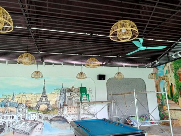 Loa Goldsound cho quán cafe tại Vân Trung, Việt Yên, Bắc Giang, loa được thiết kế riêng cho quán, bật lớn không tạp âm, miễn phí công lắp đặt, bảo hành dài hạn 5 năm