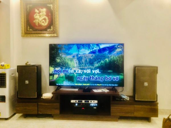 Lắp dàn karaoke cho  gia đình anh Lâm tại Thạch Bàn, Long Biên