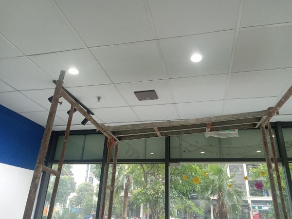 Loa Goldsound cho siêu thị City Smart tại Vinhomes Ocean Park, amply 4 - 6 vùng âm lượng, loa được thiết kế riêng cho quán, bật lớn không tạp âm, miễn phí công lắp đặt, bảo hành dài hạn 5 năm