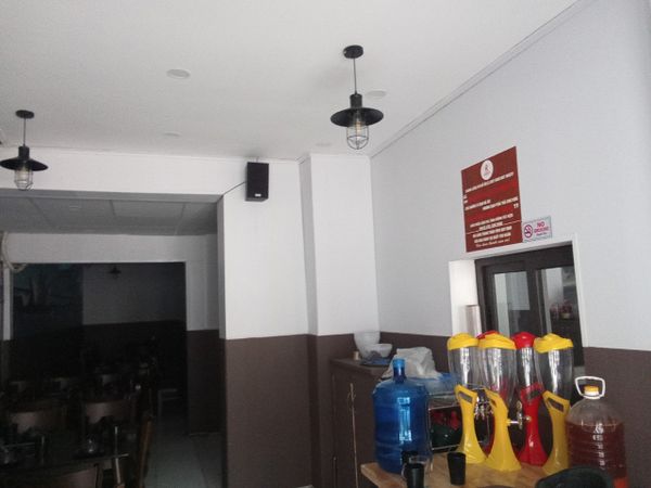 Loa Goldsound cho nhà hàng Hotpot KINGDOM, Kim Liên, Hà Nội, amply 2 kênh 380w, bluetooth 5.0, loa V40C-40w, loa được thiết kế riêng cho quán, bật lớn không tạp âm, miễn phí công lắp đặt, bảo hành dài hạn 5 năm