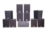 [Diện tích 200m2 + 2 Kênh] Amply A907w Goldsound 2 vùng âm lượng 900w + 10 loa Goldsound V25C 25w, loa được thiết kế riêng cho quán, bật lớn không tạp âm, miễn phí công lắp đặt, bảo hành dài hạn 5 năm.